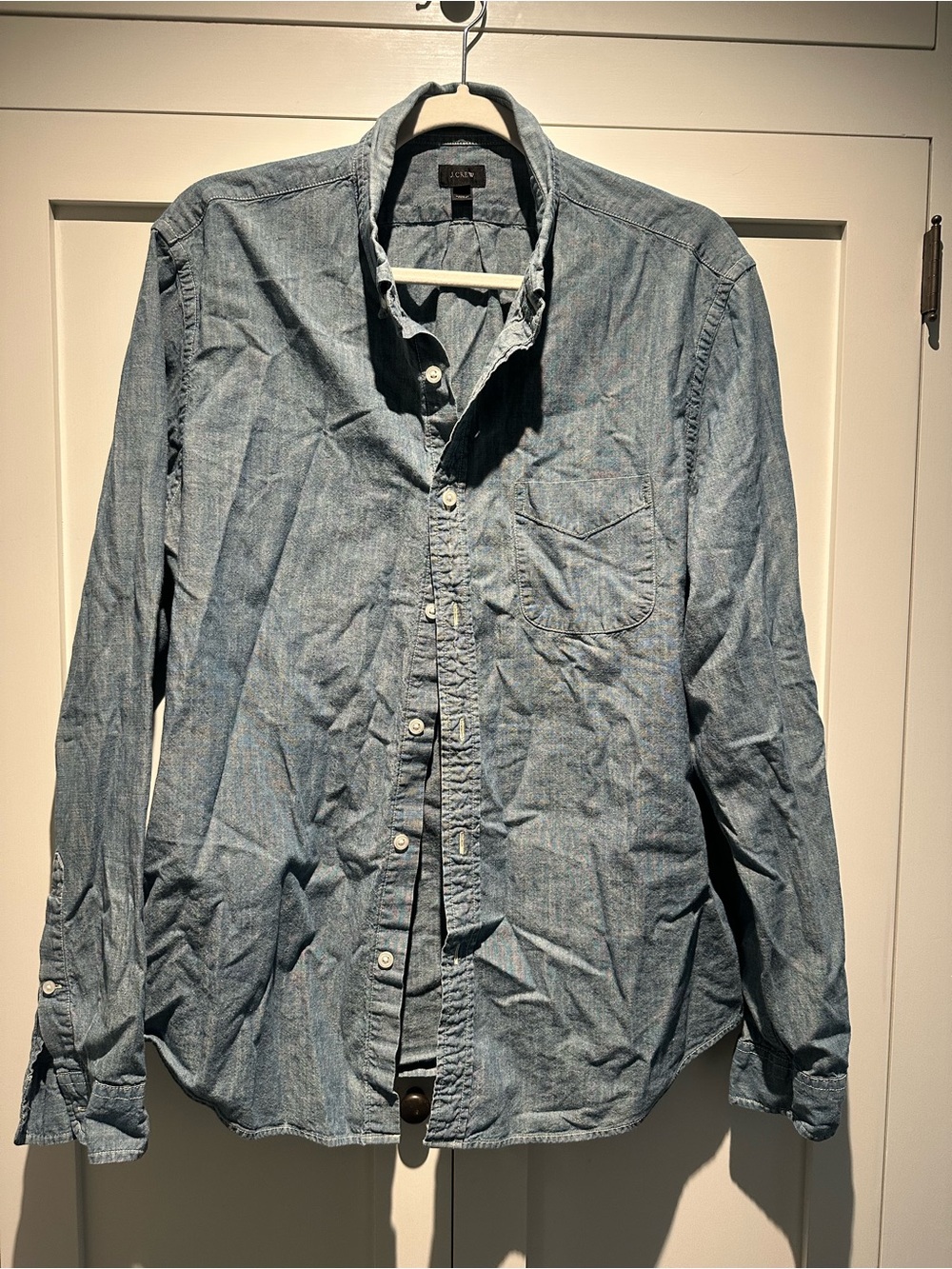 JCrew Men’s Chambray Button-Up Shirt